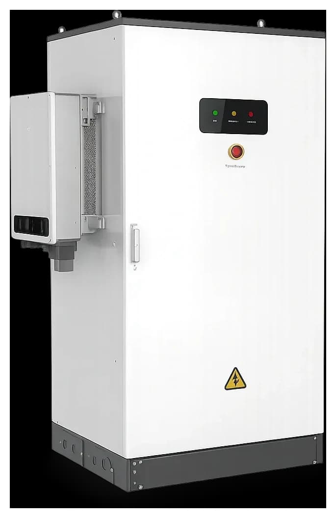低圧の系統用蓄電池の屋外仕様キャビネットの外観